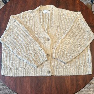 Cream knit cardigan